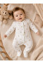100% Cotton Long Sleeve Snap Fastener 0-3 Months Unisex Patterned Newborn Baby Romper
