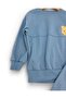 Boy's Slim Fit m Transitional Sweatsuit Set with Bear Embroidery and Grass Detail, Ages 2-3-4-5 - 3