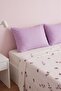 Purple Flora Double Printed Pique & Bedspread 210X230 cm - 6