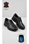 Orthopedic Heel Massage Genuine Leather Men's Shoes