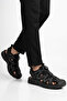 Men's Outdoor Trekking Sandals with Quick-Turn Closure, Closed Toe, Breathable, Black E339 m - 3