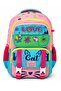 Multi-Compartment'Love Cat' Orthopedic School Backpack, Thermos Lunch Bag and Pencil Case 3-Piece School Bag Set - 2