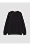 Black soft touch Oversized women's sweatshirt - 2