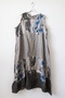 Italian Mink Round Neck Sleeveless Floral Sewn Casual 100% Linen Woven Dress 130 62 - 2