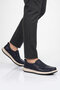 Navy Blue Genuine Leather Comfortable Sole Men's Casual Shoes Loafer 6501 m - 3