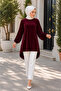 Mother's Velvet, Long Back, Pleated, Sleeve with Pocket, 38-40 Size Tunic. - 2
