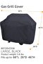 Basic Gas Grill Cover, Waterproof, 170 x 66 x 117 cm (L x W x H), Black - 3