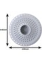3-Pack Silicone Bathtub Drain Hair Catchers, Collapsible Shower Strainers (Fits 1.48"-1.75" Drains) - 2