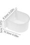 4 semi-circular birdcage feeders - white - 2