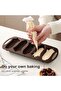 Silicone cornbread mold, non-stick dessert mold, nut leaf shape, heat resistant, BPA-free, can be used to make chocolate cake. - 2