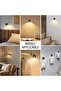 Indoor LED wall lamps, 2-pack, wireless remote control wall lamps, 360° rotating bedside lamps with charging port - 2