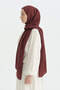 Cotton Naia Blend Natural Shawl - Burgundy - 2