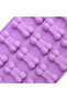 4-Piece Pink Red Purple Bone Cat Paw Silicone Cookie Cutter Mold Set - 5