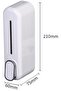 Wall-Mounted Manual Liquid Soap & Shampoo Dispenser (white, 350ml). - 5