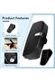 Car Sunglasses Holder - ABS Glasses Case Storage Holder Clip Organizer Box with Ticket Card Clip - Black Universal Glasses Holder - 2
