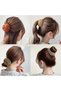 Three-piece set of retractable ponytail clips, women's hair bun accessories, lazy hair bun makers - 3