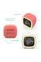 Cute Alarm Clock - Sleep Training Alarm Clock with LED Light | Cartoon Alarm Clock for Girl's Room, Night Light Alarm Clock for Boy's Room (Orange) - 6