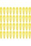 Metal hair clips, yellow, 5.1 cm, 40 pieces - 2