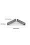 Grey Corner Bathroom Countertop Space-Saving Storage Rack Shelf - 2