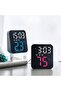Compact digital alarm clock, bedside model, 3 alarm functions, portable LED display with temperature indicator, adjustable brightness, for desks - 7