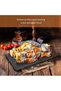 Cast iron frying pan - 41.8 x 24 cm - Suitable for ovens, stovetops, grills, and charcoal grills - 2-in-1 double-sided frying pan - 1 piece - 2