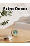 Digital alarm clock, wooden bedside alarm clock, with LCD screen, snooze function, night light, round shape. - 5