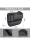 Car Center Console Storage Box & Front Seat Side Pocket Organizer for Mobile Phones & Small Items (30x20x2.5 cm, Driver's Seat) - 2
