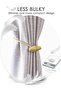 Magnetic curtain tiebacks, 2-pack, suitable for indoor and outdoor curtains - Black - 3