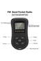 Portable FM personal radio, with headphones, pocket-sized radio, good reception, mini pocket-sized portable radio. - 5
