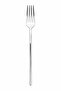 Stick 30 Piece Stainless Steel Cutlery Set |   6-Person Dinner Dessert Tea Spoon and Fork Set |   Shiny Silver - 4