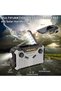 Radio - Solar Radio, AM/FM Portable Handwheel Dynamo Emergency Radio, LED Flashlight, SOS Alarm, For Camping, Outdoor/Emergency (Gray) - 2