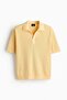 Regular Fit Cable-knit polo shirt - 6