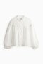 Frill-trimmed balloon-sleeved blouse - 6