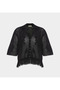 Women's Openwork Tassel Detailed Buttoned Knitwear Cardigan