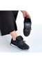 Dissa Black Leather Lace-Up Parachute Detailed Sports Shoes - 4