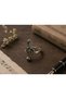 Antique Silver Color Women's Ring with Adjustable Left Side Switch Design – Special Gift for Music Enthusiasts - 2