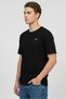Men Crew Neck Short Sleeve Brand Logo T-Shirt, Black - 4