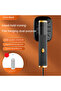 Portable travel steam iron, 180° rotating, black. - 2