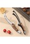 1-Piece BBQ Pliers, meat fish grill salad tongs, black with hanging ring, kitchen accessories - 4