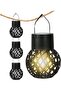 Solar - powered garden lights, outdoor LED lanterns, landscape lighting, automatic switch sensor, weather - resistant design, 4 warm white light,... - 3