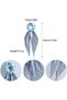 6 Colorful Silk Bow Hair Ties - Women's and Girls' Headbands - 4