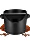 Coffee Grounds Dispenser Box Coffee Container Coffee Grounds Drawer Coffee Grounds Bin Removable Draining Rod Barista Accessories Black