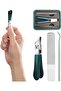 Nail Clipper Set (2 pieces) - nail clippers w/a wide opening, For seniors & those w/thick nails, includes a nail file & a toenail file