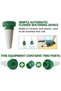 4-piece Green Ceramic Water Dripper - Plant Waterer Spikes - Ideal for Indoor & Outdoor Potted Plants - 3