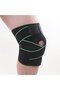 Knee Support Brace Bandage with Elastic Spring Stables for Sports & Daily Training, Green, One Size - 5