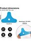10-Pack Pre-Cut Ankle Kinesiology Support Tape Strips, Elastic Latex-Free Sports Tape (Blue) - 2