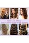 Curling iron, 3.2 cm wave curler, adjustable temperature, anti-scalding, fast heating, suitable for wide and deep waves (purple). - 5