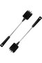 2-piece cleaning brush set: long-handled bottle brush for stainless steel bottles, cups, plates, and glassware