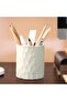 Waterproof silicone pen holder, office desk pen holder, pen holder for storing paintbrushes, decorative brushes, makeup brushes - 4