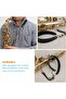 Saxophone Neck Strap - Padded leather strap for alto, tenor, soprano, and bass saxophones (adjustable for comfortable support). - 2